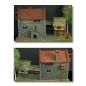 Preview: Green-Line: GL-GEB-015+016 Romanisches Haus incl. Anbau, 1:72