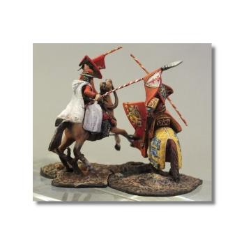 Valdemar-Miniatures: VM076 "Danish Knight vs. Livonian Knight" 1:72