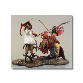 Valdemar-Miniatures: VM076 "Danish Knight vs. Livonian Knight" 1:72