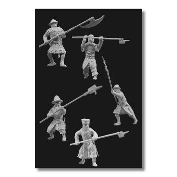 Preview: Valdemar-Miniatures: VM054 Medieval Infantry Spearmen 1:72