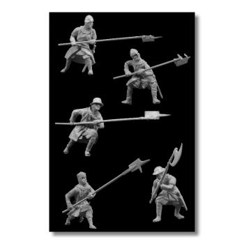 Preview: Valdemar-Miniatures: VM054 Medieval Infantry Spearmen 1:72