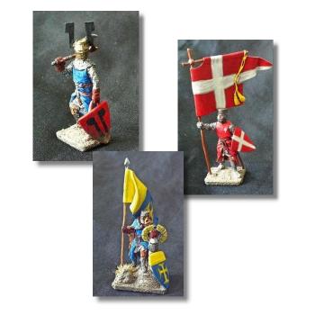 Valdemar-Miniatures: VM030 Medieval Military Order Command 1:72