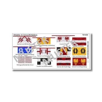 1:72 Flags / Banner Mittelalter 13. Jahrhundert Habsburg # 1 TSF-192