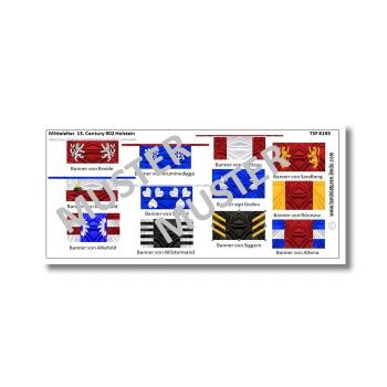 1:72 Flags / Banner Medieval 13. Century Holstein # 2 TSF-193