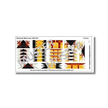 1:72 Flags / Banner Medieval 13. Century German Knights # 3 TSF-162