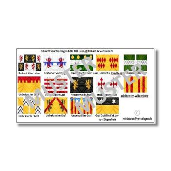 1:72 Flags / Banner Medieval Brabant & Allies # 01 TSF-133