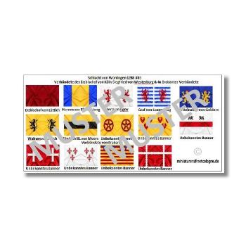 1:72 Flags / Banner Mittelalter Cologne & Allies & Brabant  # 03 TSF-135