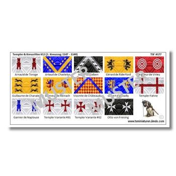 1:72 Flags / Banner Medieval 2.nd Crusade from 1147-1149 # 12 TSF-177