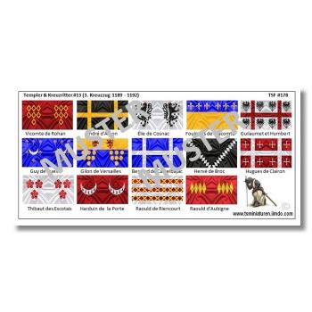 1:72 Flags / Banner Medieval 3.th Crusade from 1189-1192 # 13 TSF-178