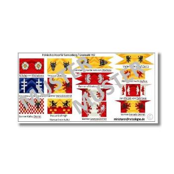 1:72 Mittelalter Polish Flags / Banner # 7 TSF-106