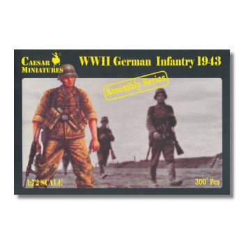 Caesar Miniatures 7711: WWII German Infantry 1943