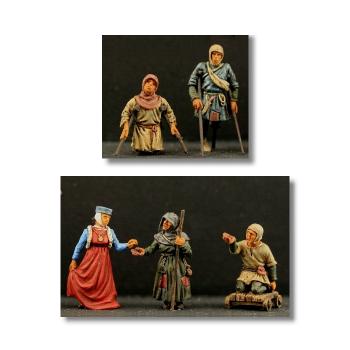 Preview: Fredericus Rex - Mittelalterliche Bettler 1:72