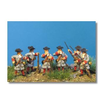 Germania Figuren: Imperial Musketeers - Musket loading 1:72