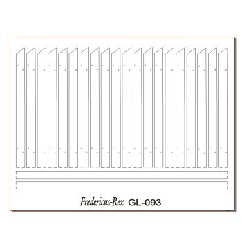 Green-Line: GL-093 Wooden Fence 45 degrees #1, 1:35