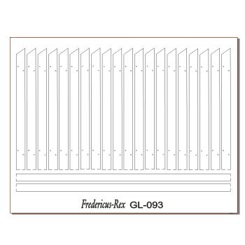 Green-Line: GL-093 Holz-Zaun 45 Grad #1, 1:35