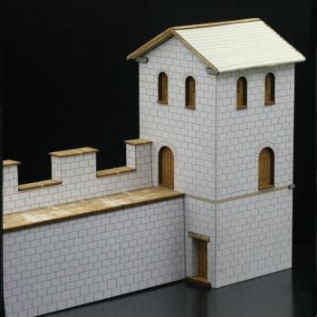 Green Line - Roman fortified corner tower, left (Albing Castle) 1:72