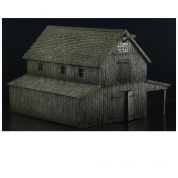 Preview: Green-Line: GL-WW-004 Wild West "Livery Stable" 1:72