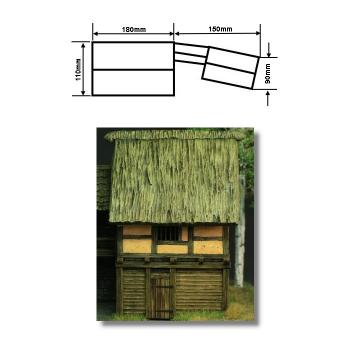 Preview: Green-Line: GL-GEB-015+016 Romanisches Haus incl. Anbau, 1:72