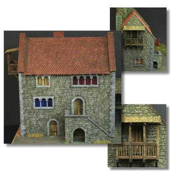 Green-Line: GL-GEB-015 Romanesques House without growing, 1:72