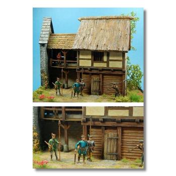 Preview: Green-Line: GL-GEB-016 Romanisches Haus Anbau, 1:72