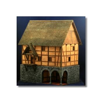 Green-Line: GL-GEB-045 Mittelalterliches Stadt-Magazin, 1:72