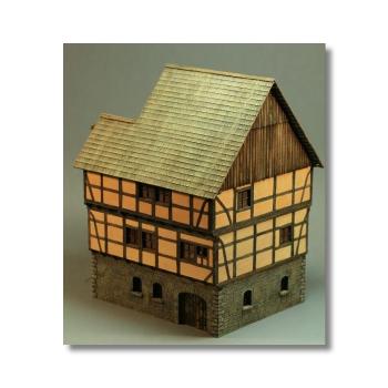 Green-Line: GL-GEB-012 Stadthaus mit Laden I, 1:72 (Lieferzeit 3 Wochen)