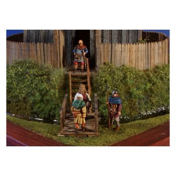 Green-Line: GL-QK-004 Medieval  wooden Motte, 1:72