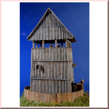 Green-Line: GL-QK-004 Medieval  wooden Motte, 1:72