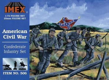 Imex 506 American Civil War: Konföderierten-Infanterie 1:72