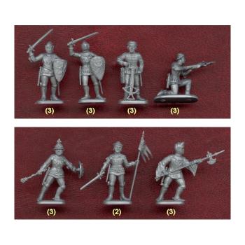 Italeri: 6026 French Knights and Foot Soldiers 1:72