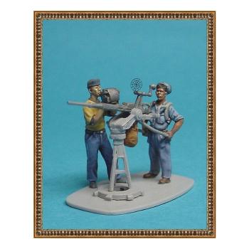 Hecker & Goros: KSHG 230 US-NAVY Submarine Crew für Gato-Class von Revell Set III