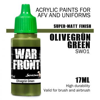 Scale75: SW-01 OLIVEGRUN GREEN, Acrylic Paint 17ml