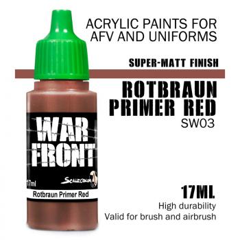 Scale75: SW-03 ROTBRAUN PRIMER RED, Acrylfarbe 17ml