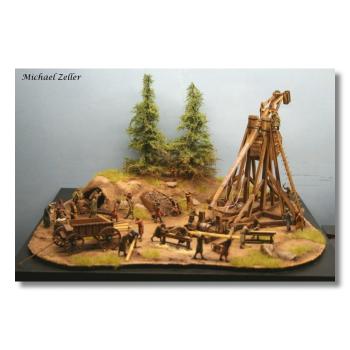 Preview: Green-Line: GL-BEL-003 Trebuchet Katapult 1:72