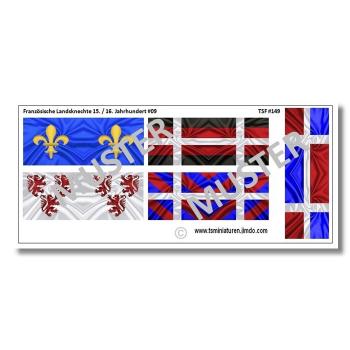 1:72 Flags / Banner French Landsknechts # 09 TSF-149