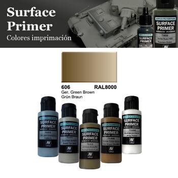 Vallejo Surface Primer German Green Brown (RAL8000) VA 73606 (60ml)
