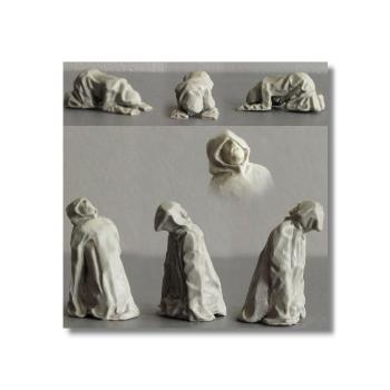 Valdemar-Miniatures: VA136 "Medieval grieving persons" 1:72