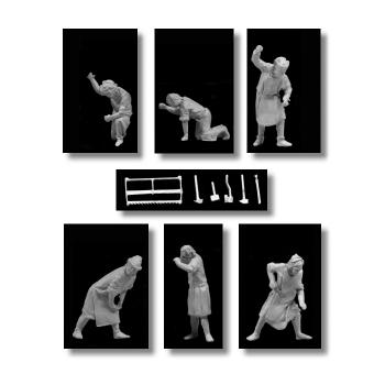 Valdemar-Miniatures: VA161 "Medieval Builders" Set#2 1:72