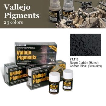 Vallejo Pigment Carbon Black (Smoke Black) (73116) 30ml