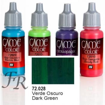 Vallejo Game Color: Dark Green 17ml (72.028)