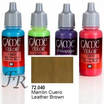 Vallejo Game Color: Leather Brown 17ml (72.040)
