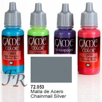 Vallejo Game Color: Chainmail Silver 17ml (72.053)