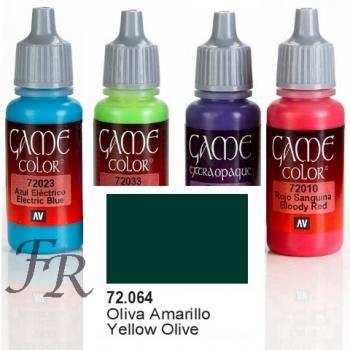 Vallejo Game Color: Yellow Olive 17ml (72.064)