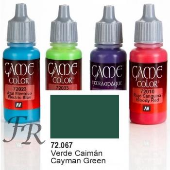 Vallejo Game Color: Cayman Green 17ml (72.067)