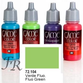 Vallejo Game Color: Fluo Green 17ml (72.104)