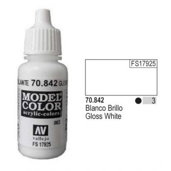 Vallejo Model Color - 003 Gloss White, 17 ml (70.842)