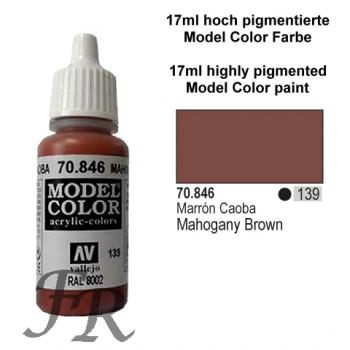 Vallejo Model Color - 139 Mahagonibraun (Mahogany Brown), 17 ml (70.846)