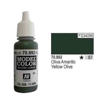 Vallejo Model Color - 087 Yellow Olive, 17 ml (70.892)