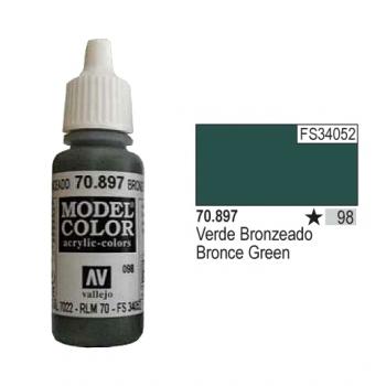 Vallejo Model Color - 098 Bronze Green, 17 ml (70.897)
