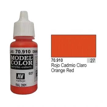 Vallejo Model Color - 027 Orange Red, 17 ml (70.910)